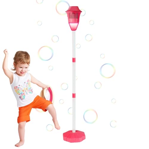 Outdoor Bubble Machine Stand, stehende Blasenmaschine - Bubble Maker Automatic Machine für Kinder | Wiederaufladbare Straßenladerform im Freien Spielzeug dekorativ für Hochzeit, Picknick von Flkiglm