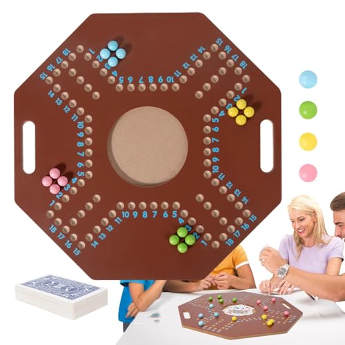 Perlenschachbrett, Holzperlenspiel - Klappbare Strategie-Brettspiele aus Holz,Reisebrettspiele, Denkspielzeug, Logikspiel, Lernspielzeug für Kinder ab 3 Jahren von Flkiglm