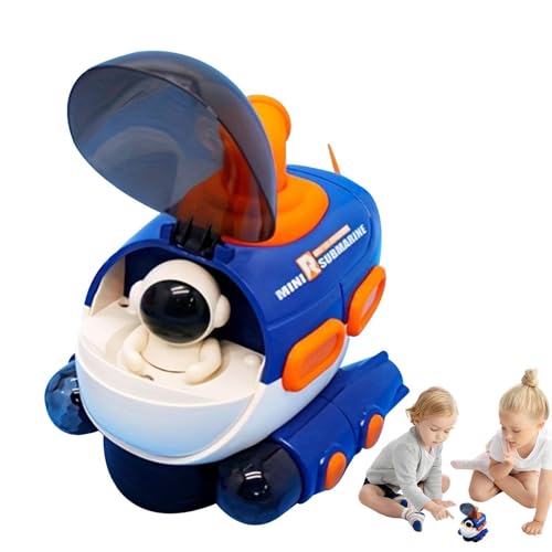 Spielzeug-Flugzeugauto,U-Boot-Autospielzeug | Leichte Musik Kleinkind Flugzeugspielzeug für Kinder | Astronaut Design Tauchboot Spielzeug für Kinder Kinder Flugzeug Spielzeug von Flkiglm