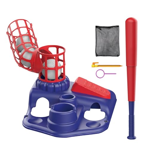 T-Ball-Set für Kleinkinder,T-Ball-Set für Kinder, Interaktives Baseballspielzeug, T-Ball-Set für Kinder im Alter von 3–8 Jahren, Baseball-Teeball-Set für Kleinkinder, pädagogische Baseballspiele von Flkiglm