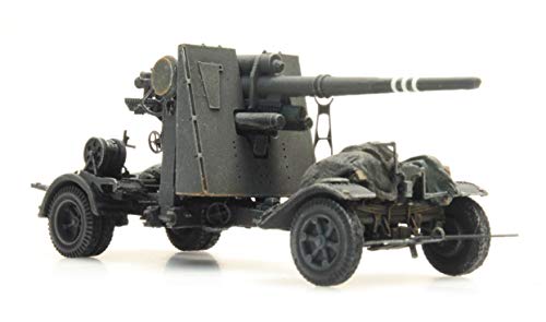 Artitec 6870069 - 1/87 / H0 WWII Dt. 8,8cm Flak 18 - Grau - Neu von FloZ