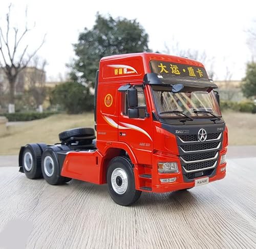 DAYUN N8E Schwerer Traktor Space Cab Red 1/24 Diecast Truck Pre-Built Model von FloZ