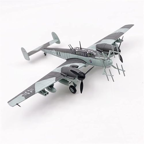 FloZ Für AMER WWII Deutsche Messerschmitt BF-110 Night Combat Military Aircraft 1/100 Flugzeug Vorgebautes Modell von FloZ