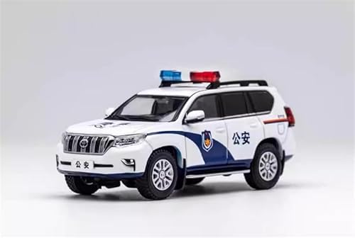 FloZ Für GCD für Toyota für 150 für Prado Polizeiauto mit Zubehör 1:64 Auto vorgebautes Modell von FloZ