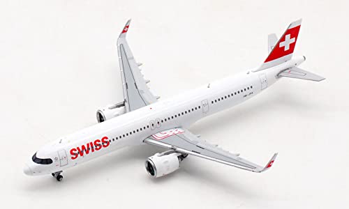 JC Wings Swiss Airlines Stoos Airbus A321NEO HB-JPA 1:400 Druckgussflugzeug vorgefertigtes Modell von FloZ