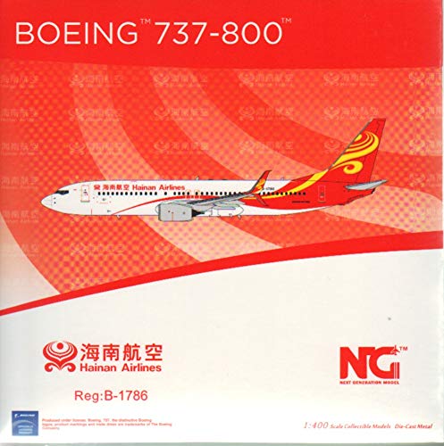 FloZ NG Modell Hainan Airlines für BOEING 737-800 B-1786 1/400 Druckguss-Flugzeugmodell Flugzeug von FloZ