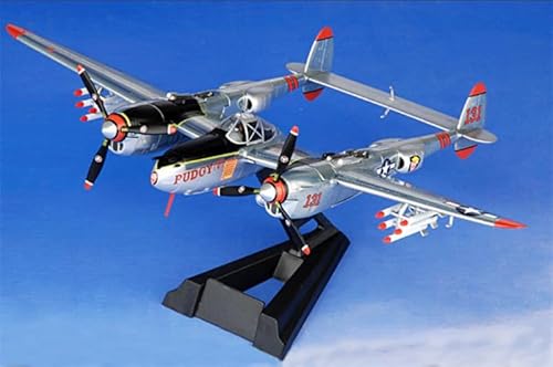 FloZ for Witty for Lockheed P-38L Lightning for USAAF 475th FG 431st FS #44-24155 Pudgy V Thomas McGuire Hollandia New Guinea 1944 Polished Limited Edition 1:72 Aircraft Pre-Built Model von FloZ