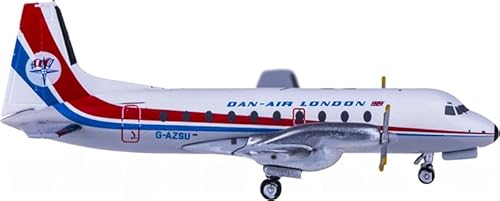 FloZ für AeroClassics für Dan-Air London für Hawker für Siddeley HS 748 G-AZSU 1:400 Flugzeug vorgebautes Modell von FloZ