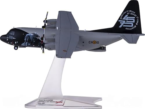 FloZ für Herpa für Belgische Luftkomponente für Lockheed C-130H für Hercules CH-10 1:200 Flugzeug Vorgebautes Modell von FloZ