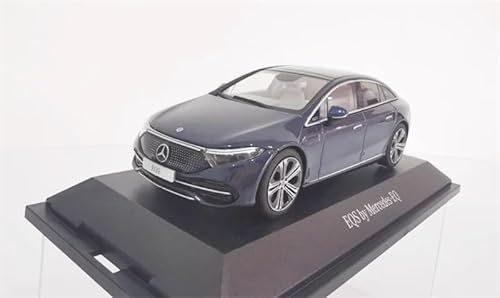 FloZ für Herpa für EQS VON für Mercedes für EQ New Energy Pure Electric Sedan Blue 1:43 Auto Vorbaumodell von FloZ