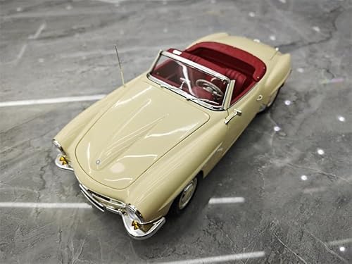 FloZ für MINICHAMPS für Mercedes für Benz für 190 SL 1955 Beige mit rotem Innenraum 1:18 Auto vorgebaut Modell von FloZ