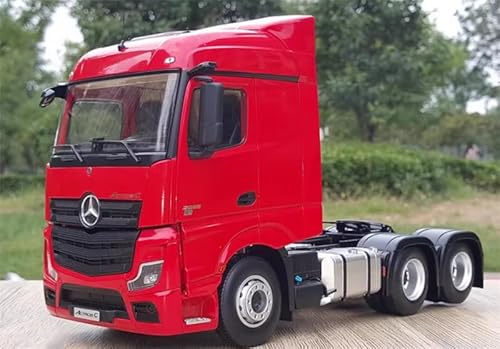 FloZ für Mercedes Traktor Truck mit für Cummins Motor rot 1:24 LKW vorgebautes Modell von FloZ