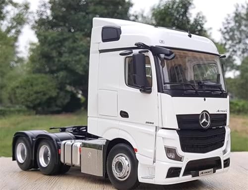 FloZ für Mercedes Traktor Truck mit für Cummins Motor weiß 1:24 LKW vorgebautes Modell von FloZ