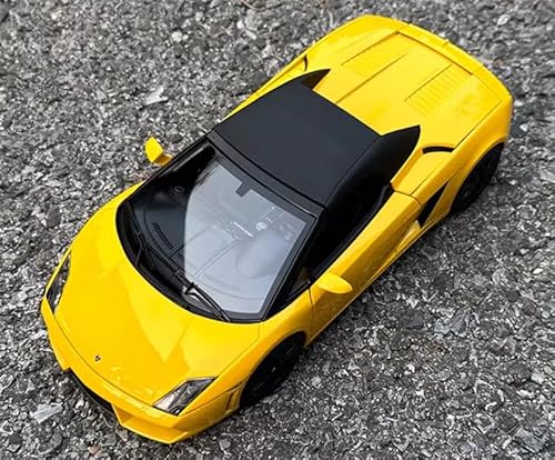 FloZ für NOREV für Lamborghini für LP560-4 für Gallardo Cabrio Sportwagen gelb mit oberer Abdeckung 1:18 Auto vorgebautes Modell von FloZ