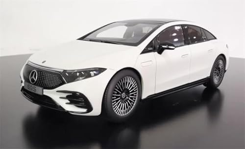 FloZ für NZG für Mercedes für Benz für EQS New Energy Pure Electric Limousine Diamond White 1:18 Auto vorgebaut Modell von FloZ