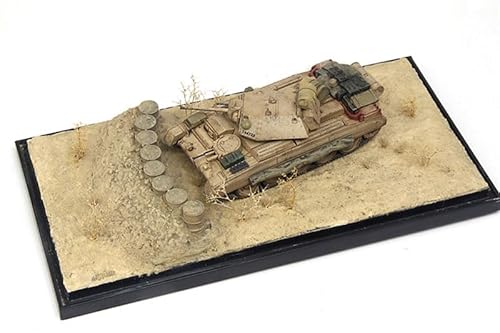 FloZ für S-Model Crusader Mk.I/II T44723 Nordafrika 1941 w/Scene Platform 1:72 Panzer vorgebautes Modell von FloZ