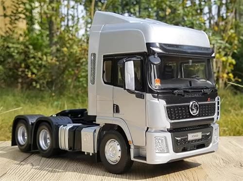 FloZ für SHACMAN für X5000 Traktoranhänger Silber 1:24 LKW vorgebautes Modell von FloZ