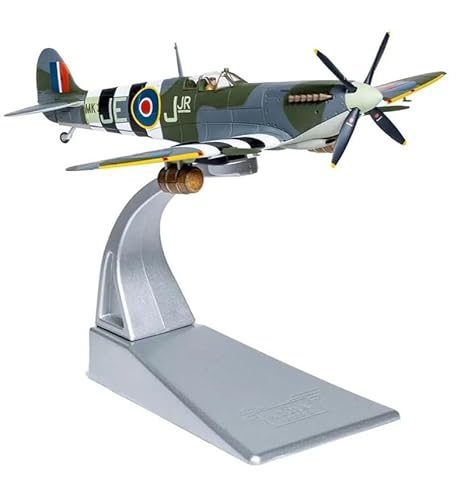 Für Corgi Supermarine Spitfire Mk.IX MK329/JE-J(jr) W/Cdr. J.E. Johnnie Johnson No.144 Wing Royal Canadian Air Force Spitfire Bierwagen Normandie Juni 1944 1:72 Druckguss-Flugzeug vormontiertes Modell von FloZ