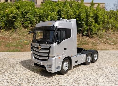 Für FOTON für AUMAN für EST A Gold Emblem (Domestic Version) Traktor LKW Anhänger Silber 1:24 LKW Vorgebautes Modell von FloZ