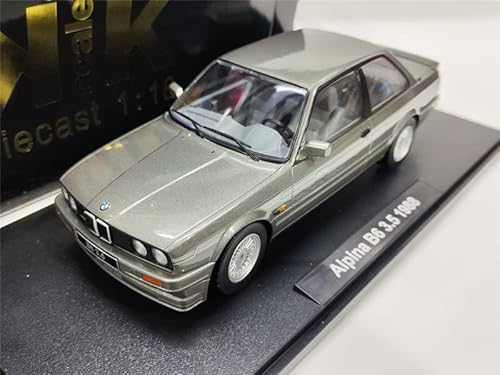 Für KK Maßstab BMW für Alpina B6 3.5 1988 Modifiziertes Fahrzeug komplett geschlossen, grau, 1/18 LKW, vormontiertes Modell von FloZ