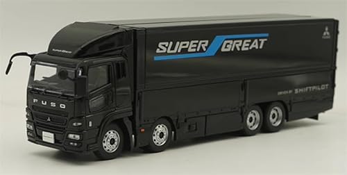 Für Mitsubishi für Fuso für Super Great Black 1:43 Truck Pre-Built Model von FloZ