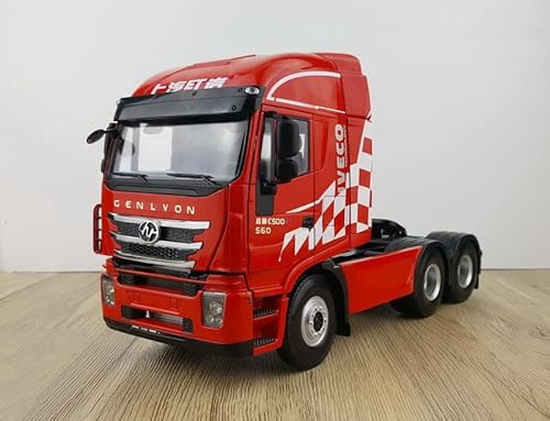 Für SAIC Motor Hongyan GENLVON C500 Truck Jieshi 2020 Traktor 1/24 DIECAST Truck vorgebautes Modell von FloZ