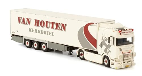 Für WSI für Scania S Normal CS20N 4X2 Kühlanhänger – 3 Achsen für Van Houten 1:50 Druckguss, LKW, vormontiertes Modell von FloZ