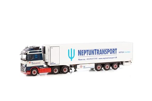 Für WSI für Volvo FH4 für Globettroter XL 6X2 Tag-Achse Reefer Anhänger – 3 Achsen für Orient Transport 1:50 LKW, vorgebautes Modell von FloZ