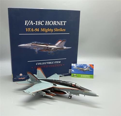 Für Witty F/A-18C Hornet US Navy VFA-94 Mighty Shrikes Limited Edition 1/72 Flugzeug vorgefertigtes Modell von FloZ