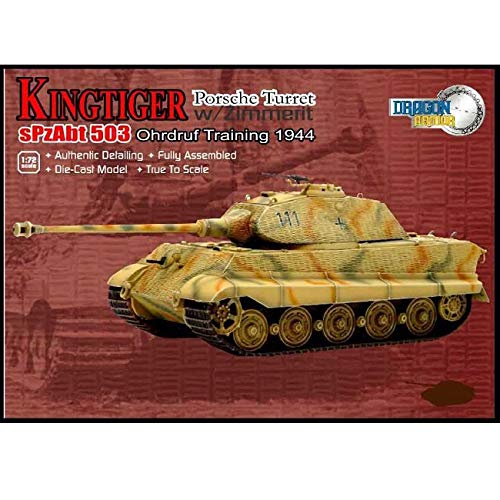 German Kingtiger für Porsche Turret sPzAbt 503 ohrdruf Training 1944 1/72 Fertigmodell Panzer von FloZ