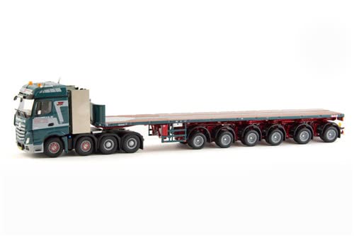 IMC für MB 8x4 Space Cab Truck mit Nooteboom 6-AchsträgerTrailer J.Brouwer 1/50 Druckguss, vormontiertes Modell von FloZ