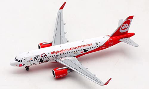 JC Wings AIR BERLIN A320-200 Flying Home For Christmas D-ABNM 1?400 Druckgussflugzeug, vorgefertigtes Modell von FloZ