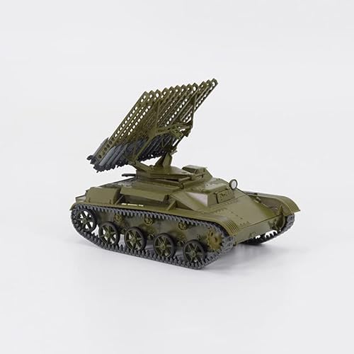 Modimio WWII Sowjetischer Katyusha BM-8-24 T60 Mehrspur-Selbstfahrender Raketenwerfer, 1/43 ABS-Tank, vorgefertigtes Modell von FloZ