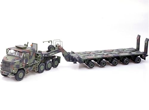 Panzerkampf American M1070 Heavy Tank Transporter Camouflage 1:72 DIECAST Tank Vorbaumodell von FloZ