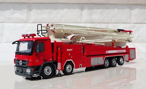 SANY für Benz SYM5530JXFJP 62 Wasserpumpe Turm Feuerwehrauto 1/50 Druckguss-LKW Vorgebautes Modell von FloZ