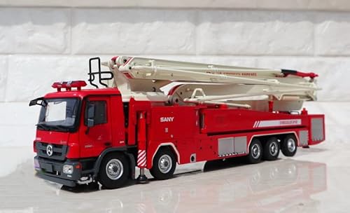 SANY für Mercedes für Benz 62 m Wasserturm Feuerwehrauto 1/50 Druckguss, vormontiertes Modell von FloZ