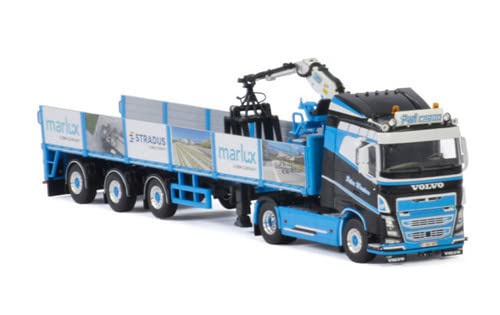 WSI für Volvo FH4 Sleeper CAB 4X2 Ziegelanhänger PWT Cargo 1/50 Druckguss, vorgefertigtes Modell von FloZ