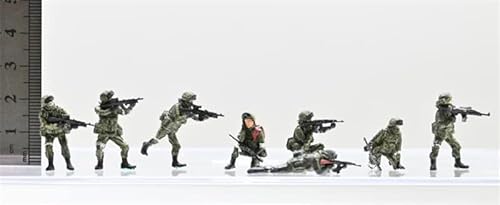 für 3R Russian Combat Group 8 Mitglieder Gruppe 1/72 Figur vorgebautes Modell von FloZ