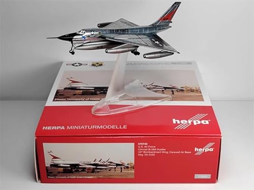 für Herpa für U.S. Air Force für Convair B-58A Hustler - 43rd Bombardment Wing, Carswell Air Base 59-2430 1:200 Flugzeug vorgebautes Modell von FloZ