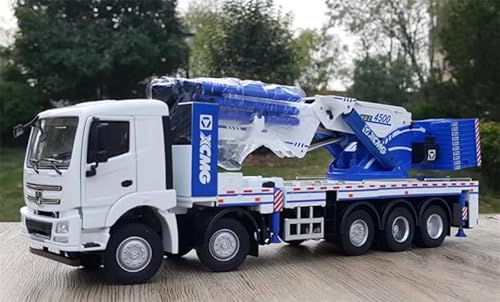 für XCMG für SQZ4500 Klapparm Schwerlastkran Weiß-Blau 1:35 LKW Vorgebautes Modell von FloZ