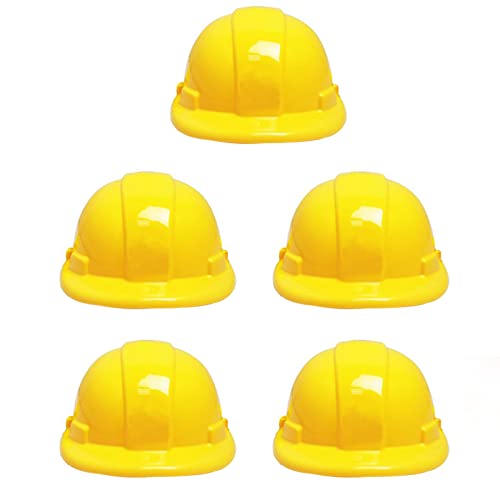 5 Stucks Construction Hats for Children, Construction Party Hats, Construction Helmet, Realistisch und Langlebig, für Cosplay, Kostümparty, Halloween-Verkleidung von Floatdream