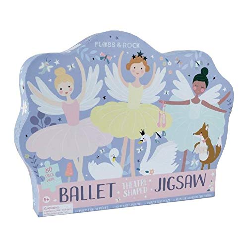 FLOSS & ROCK FLS42P6343 - BALLET JIGSAW THEATRE SHAPED PUZZLE 80 PZ von Floss & Rock