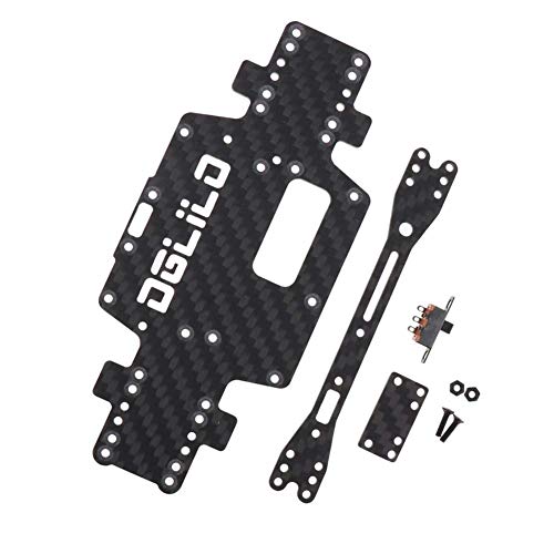 Fltaheroo für Wltoys K969 K979 K989 K999 P929 P939 1:28 RC Auto Ersatzteile Verbesserte Kohlefaser Chassis Auto Boden Low Body Shell von Fltaheroo