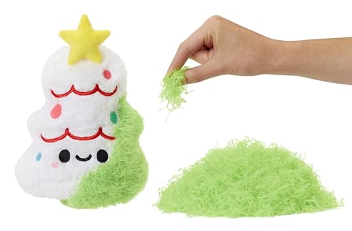 Fluffie Stuffiez Holiday Weihnachtsbaum - Kleines Plüsch-Sammlerstück - Überraschung beim Auspacken - Kuschelweicher ASMR Flaum - Fidget, Basteln, Fell Abziehen - für Kinder ab 4 Jahren und Sammler von Fluffie Stuffiez