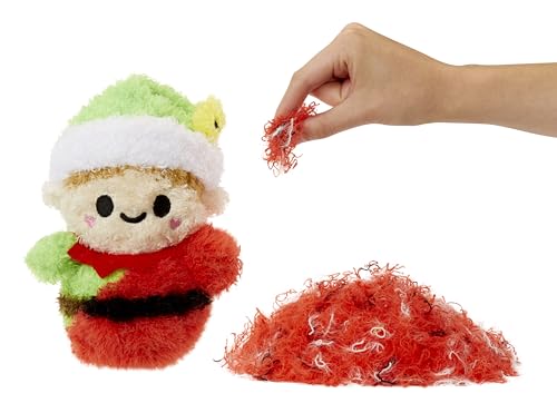 Fluffie Stuffiez Holiday Weihnachtsmann - Kleines Plüsch-Sammlerstück - Überraschung beim Auspacken - Kuschelweicher ASMR Flaum - Fidget, Basteln, Fell Abziehen - für Kinder ab 4 Jahren und Sammler von Fluffie Stuffiez