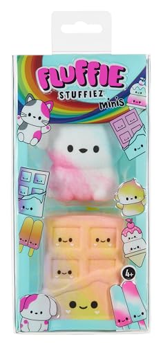 Fluffie Stuffiez Dog & Chocolate Minis Collectible Feature Plush - Surprise Reveal Unboxing Soft and Squishy Tactile Play Fidget DIY von Fluffie Stuffiez