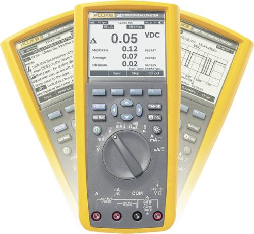 Fluke 287/EUR Hand-Multimeter digital Grafik-Display, Datenlogger CAT III 1000 V, CAT IV 600V Anzeig von Fluke