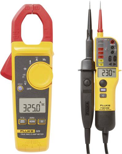 Fluke 325/T130 Stromzange digital CAT III 600 V, CAT IV 300V Anzeige (Counts): 4000 von Fluke