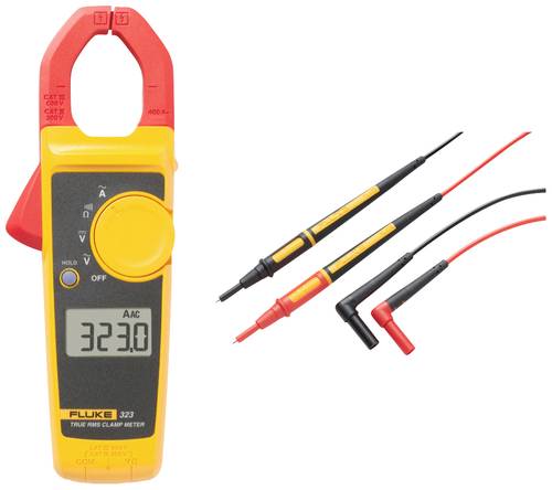 Fluke FLK-323/TL175 Stromzange, Hand-Multimeter digital CAT III 600 V, CAT IV 300V Anzeige (Counts): von Fluke