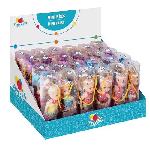 FLYPOP'S - Pack mit 24 Mini-Puppen - Spielzeug für Kinder - 010007APA - Mehrfarbig - Kunststoff - Mannequin - Puppe - Mannequin - Mini Miss - 10 cm x 4,5 cm - Ab 3 Jahren von FLYPOP'S